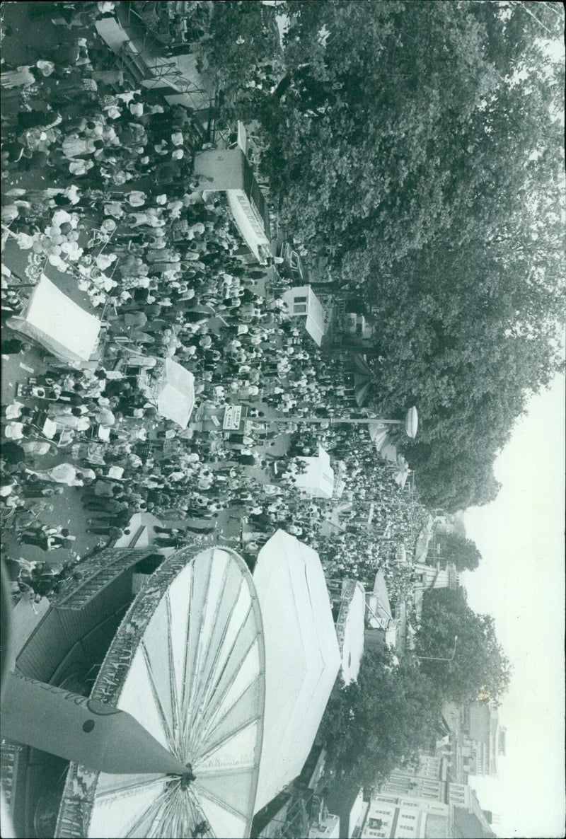 People participating in a demonstration in London in 1978. - Vintage Photograph