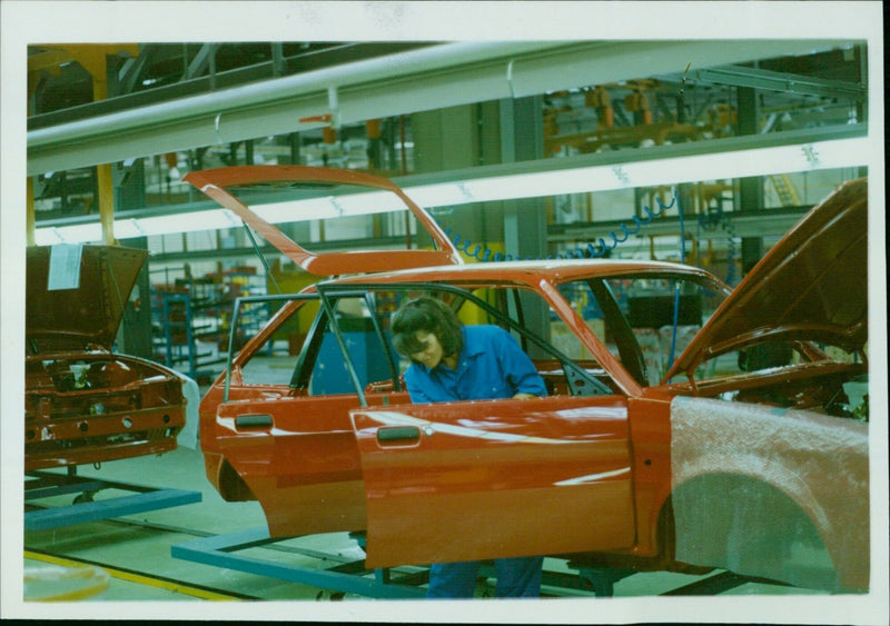 A view of the interior of an Austin Rover in Bulgaria. - Vintage Photograph