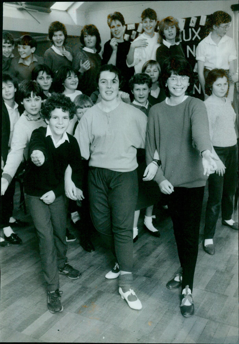 Students from Bayswater School perform African dance for a charitable event. - Vintage Photograph