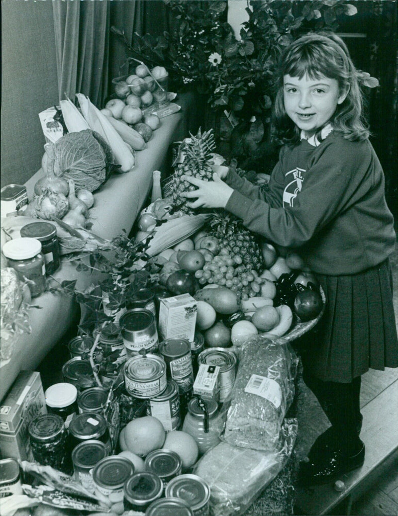 Children enjoy treats at the Haven't Festival in Oxford. - Vintage Photograph