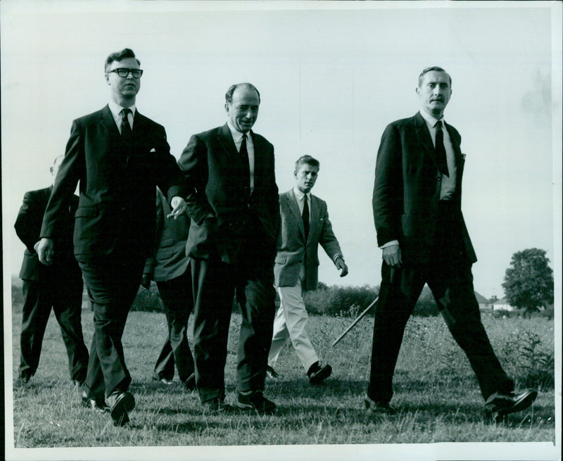 Freemen of Oxford walking with the Sheriff of Oxford Coun, M. MacLagan. - Vintage Photograph