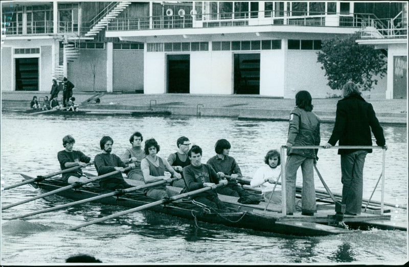 Footballers competing in a match - Vintage Photograph