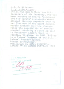G. William Miller, the U.S. Secretary of the Treasury, is accused of making "erroneous and misleading" statements about alleged improper payments when he was Chairman of the giant conglomerate Textron Inc. - Vintage Photograph