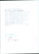 Egyptian President Hosny Mubarak is appointed by Lieutenant-Canetel Ruhumma at an army parade in Cairo, 1981. - Vintage Photograph