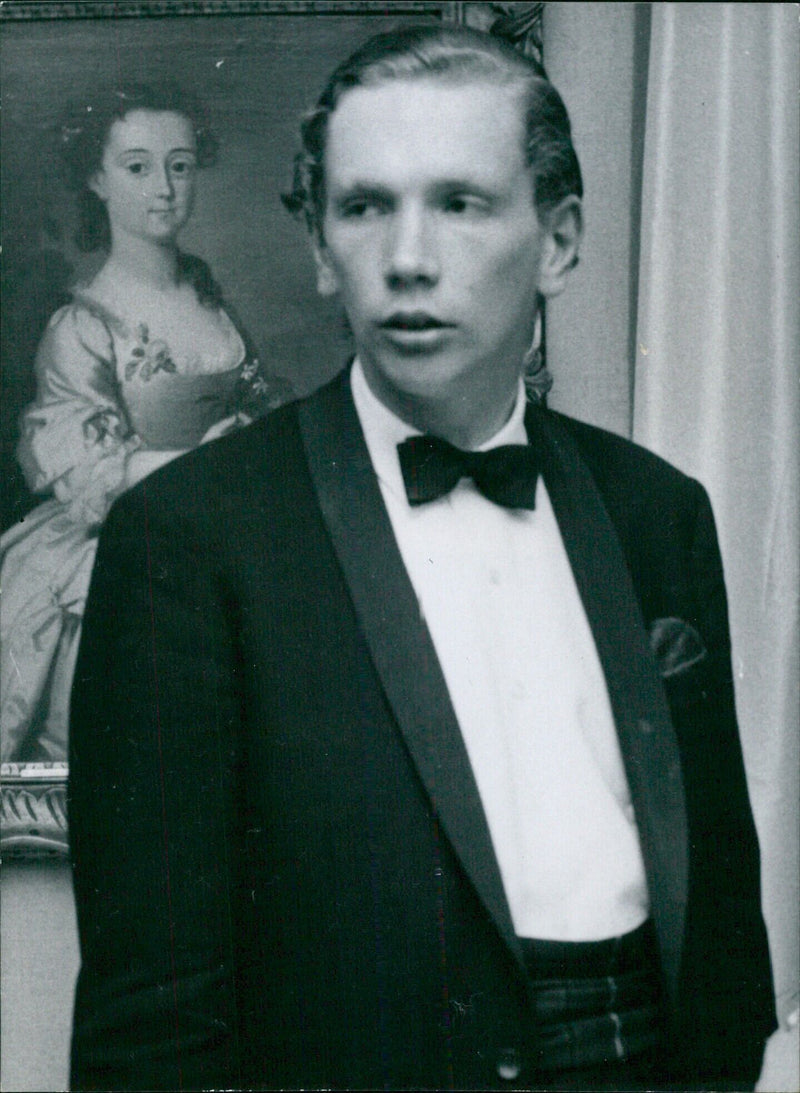 David Douglas-Home, son of former British Prime Minister Sir Alec Douglas-Home, poses in London on November 20th, 1943. Photo by CAMERA PRESS. - Vintage Photograph