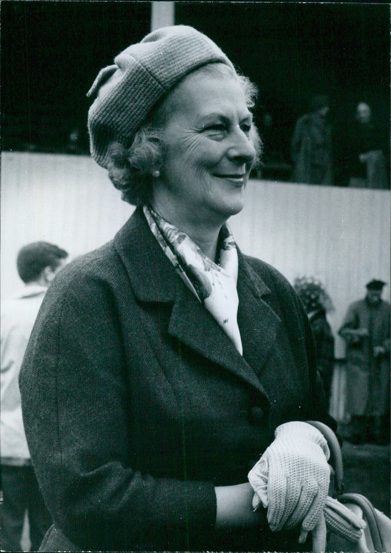 Lady Jean Rankin, Woman of the Bedchamber to Queen Elizabeth the Queen Mother since 1947, poses for a portrait. - Vintage Photograph