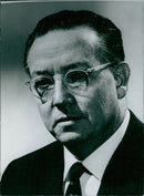 U.S. Atomic Energy Commission Commissioner James Ramey speaks at the 21st International Conference on Atomic Energy held in Stockholm, Sweden. - Vintage Photograph