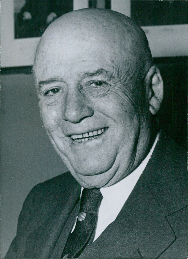 Congressman Samuel Rayburn, Speaker of the House of Representatives and Democrat Member for the 4th District, Texas, is photographed at the Camera Press in London. - Vintage Photograph