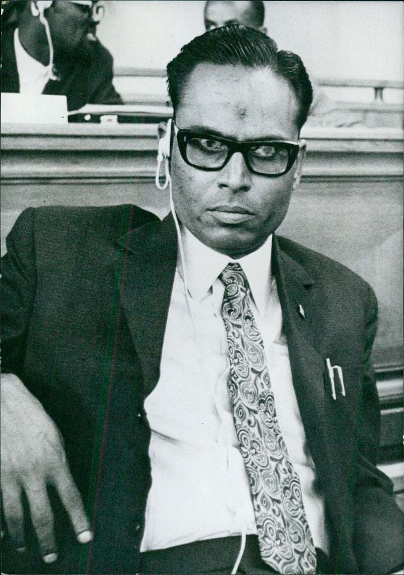 M.S.C. RAD, a member of the General Council of the All-India Trades Union Council, is seen in this 1972 photograph. - Vintage Photograph