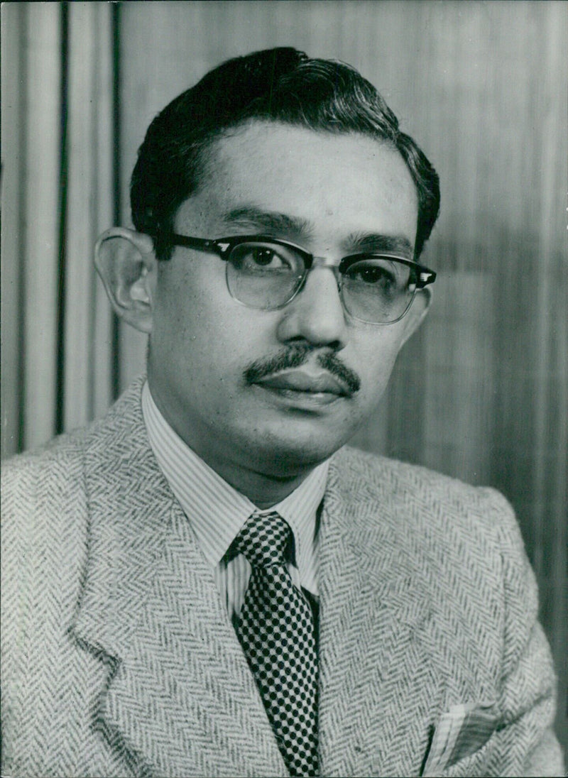 Dr. Ismail bin Dato' Abdul Rahman, Ambassador from Malaya to the United States, poses for a Camera Press (H&E) London photograph in October, 2692. - Vintage Photograph