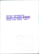 The Hon. Sir Lalita Rajapakse, Minister of Justice of Ceylon, is pictured in this press photograph from Camera Press London. - Vintage Photograph