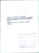 General Rodolfo Belaude Ramirez, Chief of Staff of the Peruvian Army, is pictured at the 10th of July, 1003. - Vintage Photograph