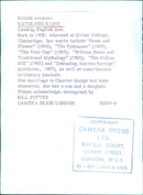 British poet Kathleen Raine is pictured at her home in 1967. - Vintage Photograph