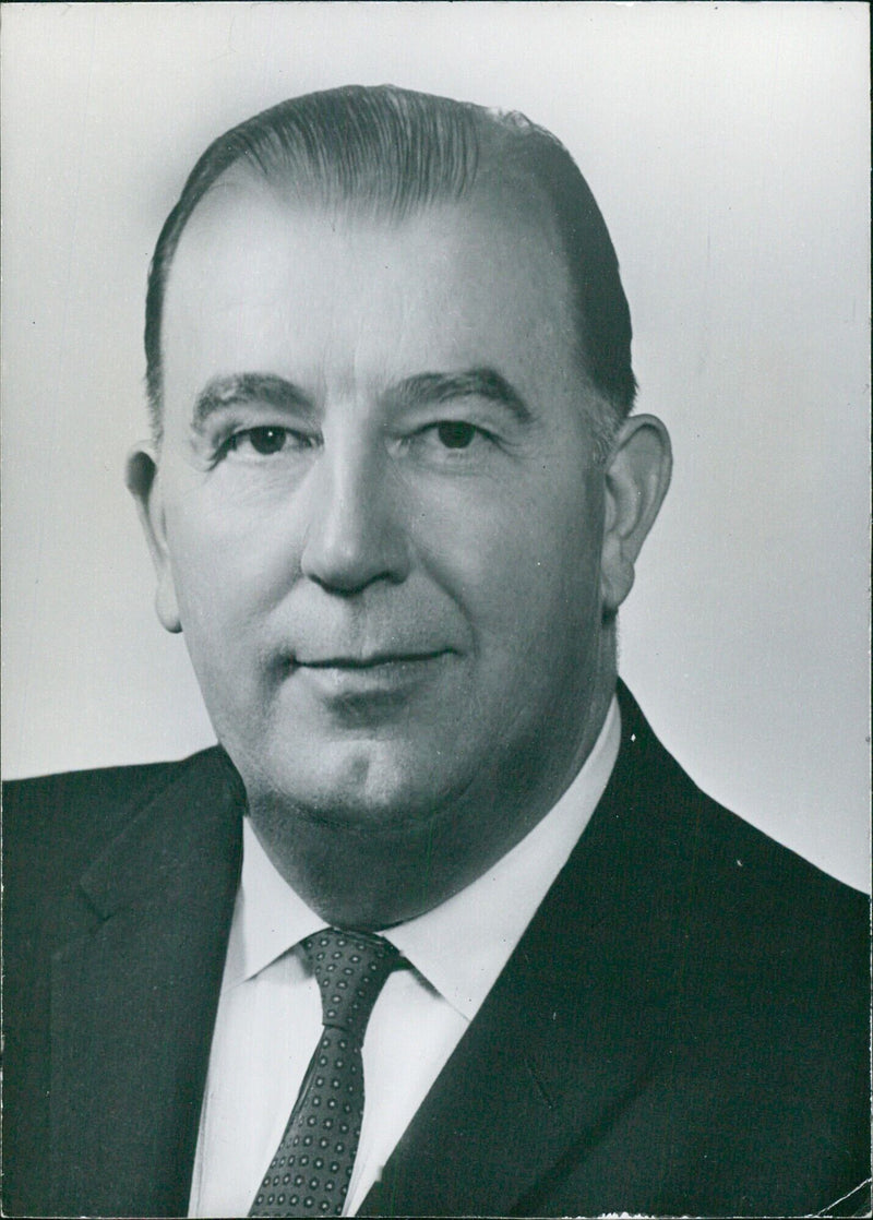 Senator Jennings Randolph Castaned, a Democrat representing West Virginia, speaks at an event in Stockholm, Sweden. - Vintage Photograph