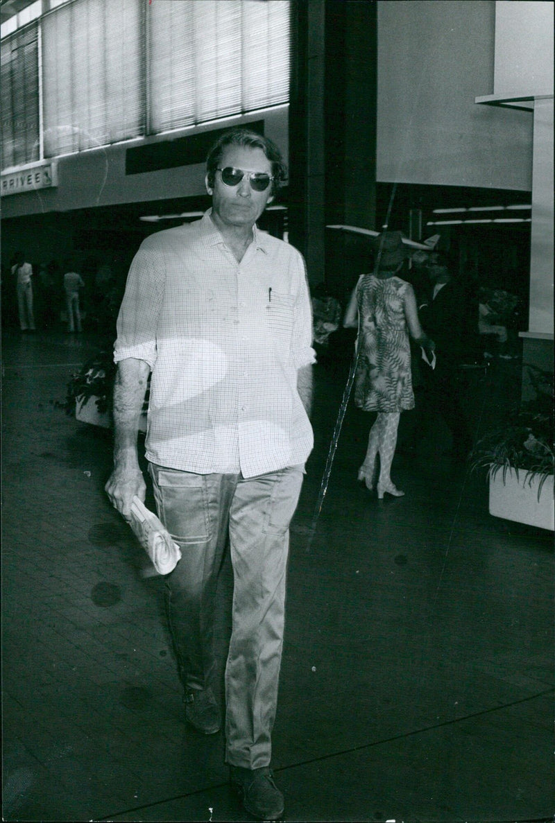 Actor Gregory Peck attends the Brive-Ex International Maca Dervice Conference in Stockholm, Sweden, on July 3, 2020. - Vintage Photograph