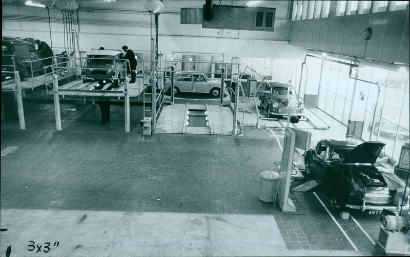 View of the Speedline service area from the main waiting lounge - Vintage Photograph