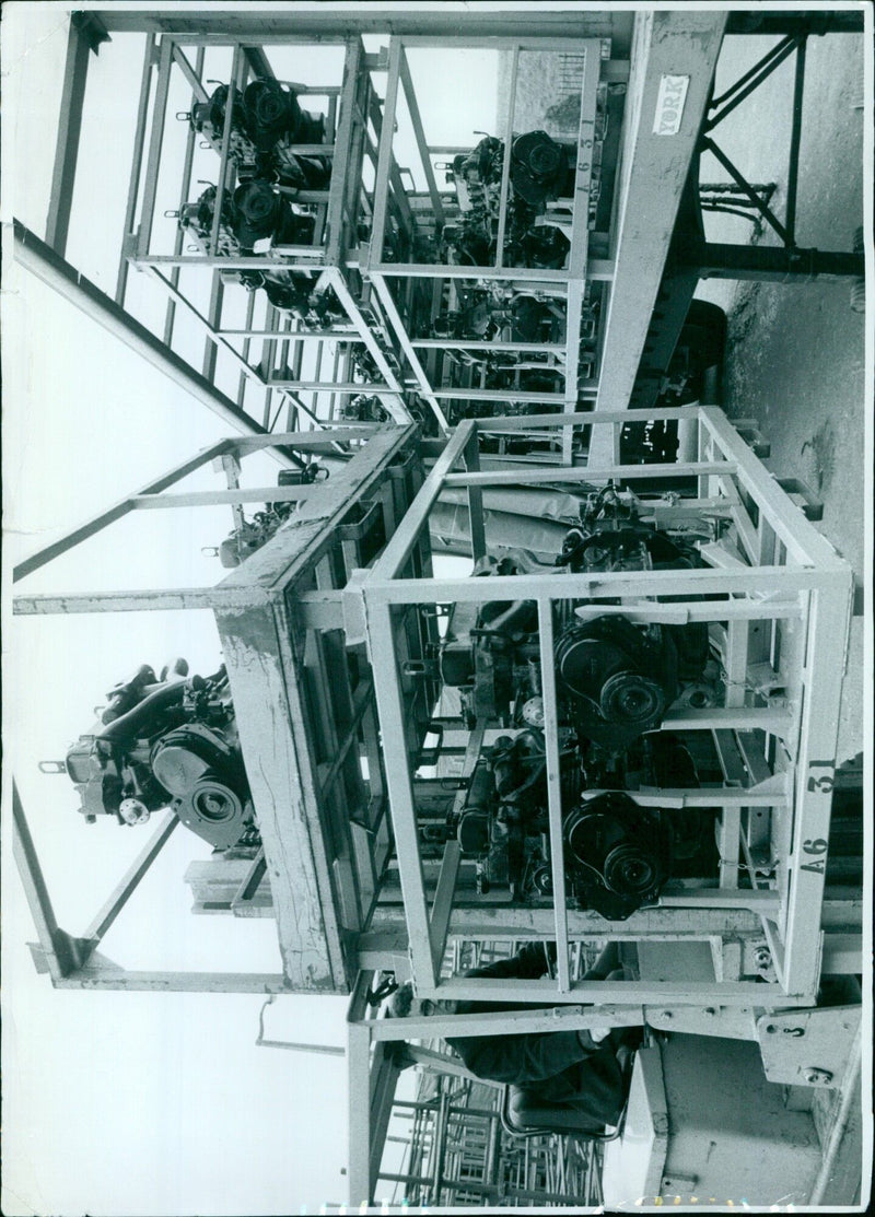 A6 York engines arriving at Conrey Station. - Vintage Photograph