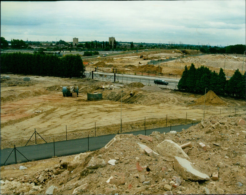 Demolition of the Rover Plant in Cowley, Oxfordshire. - Vintage Photograph