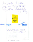 A couple living together in a theatre in London. - Vintage Photograph