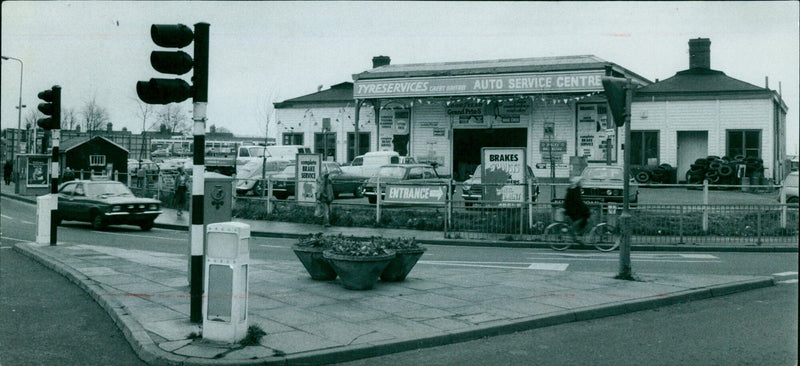 Ruins of Rewley Abbey discovered at the former Oxford railway station site, delaying further development. - Vintage Photograph