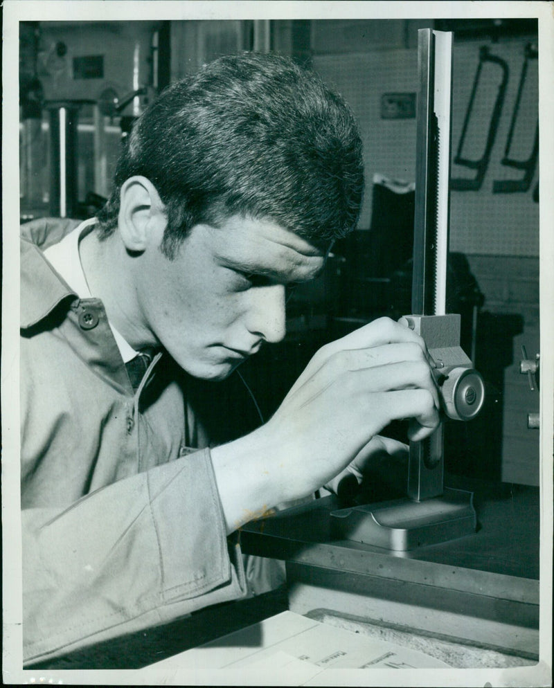 Apprentices at Pressed Steel in Oxford, England. - Vintage Photograph