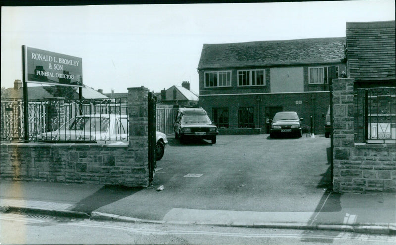 Ronald L. Bromley and Son Funeral Directors in Oxford, UK. - Vintage Photograph