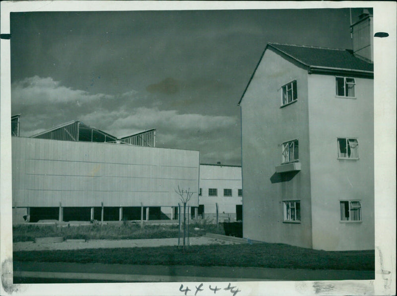 A Pro Canthare X 4x 177 drone in use at an industrial site. - Vintage Photograph