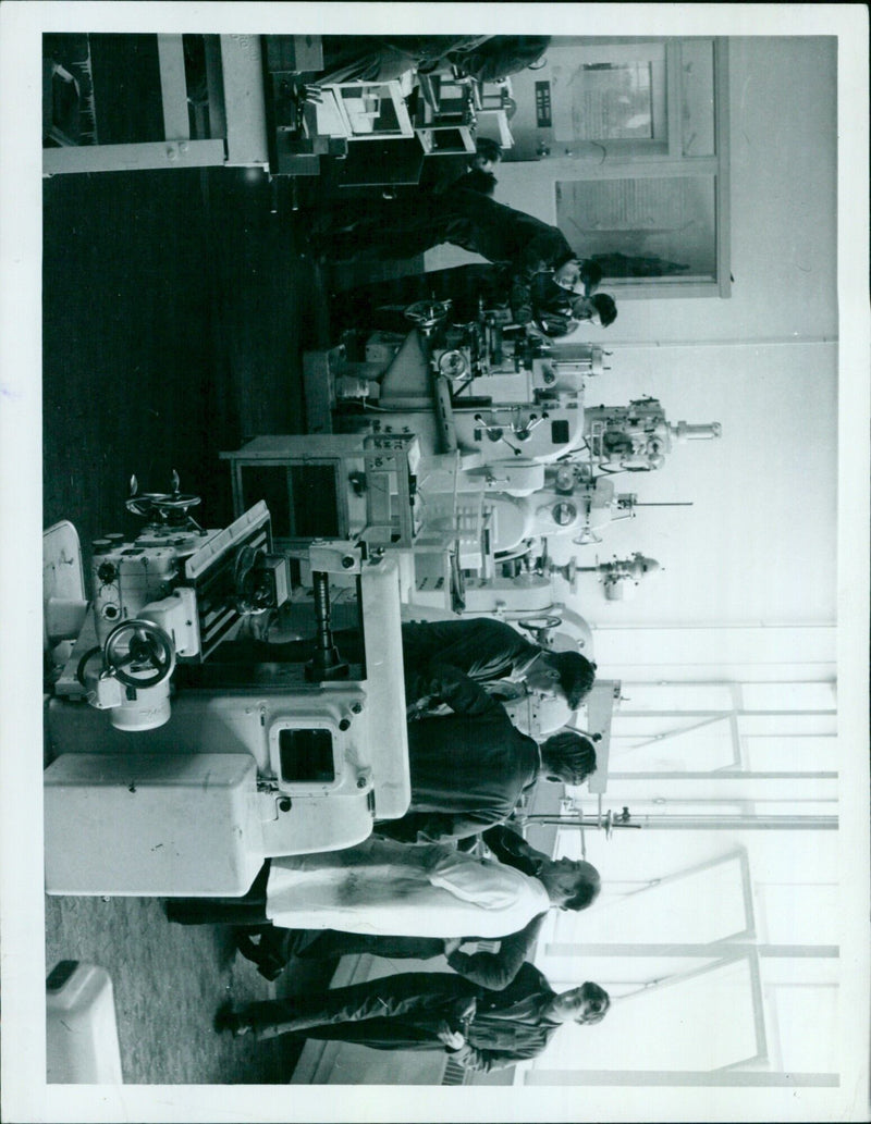 Students attending the Pressed Steel Training Centre in September 1961. - Vintage Photograph