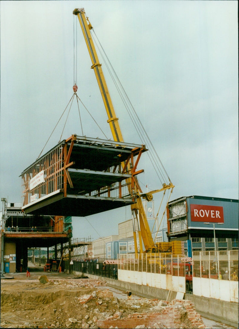 Dismantling of the Caffé W LeVouton Rover Bridge in Germany. - Vintage Photograph