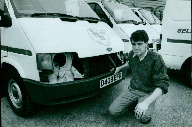 Hotsons Hire, an Oxford van-hire firm, is counting the cost after a spate of vandal attacks. - Vintage Photograph