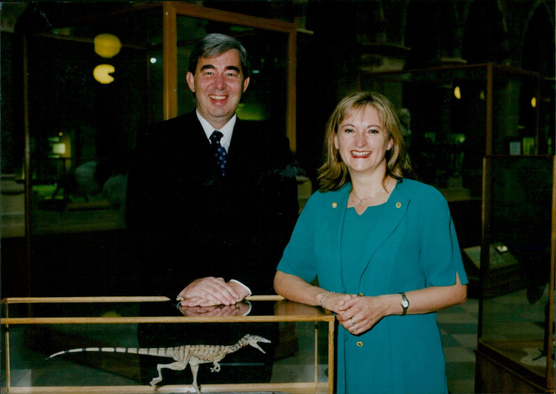 Partners Kath Moss and Patrick Wright of Mazars Neville Russell in Oxford, England. - Vintage Photograph