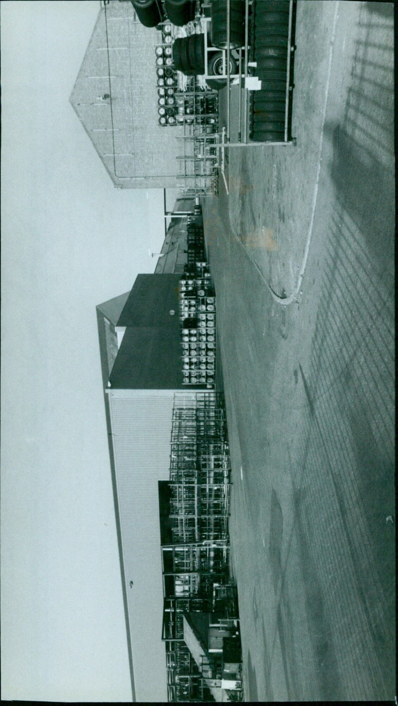 Workers outside the Austin Rover Plant in Longbridge, England. - Vintage Photograph