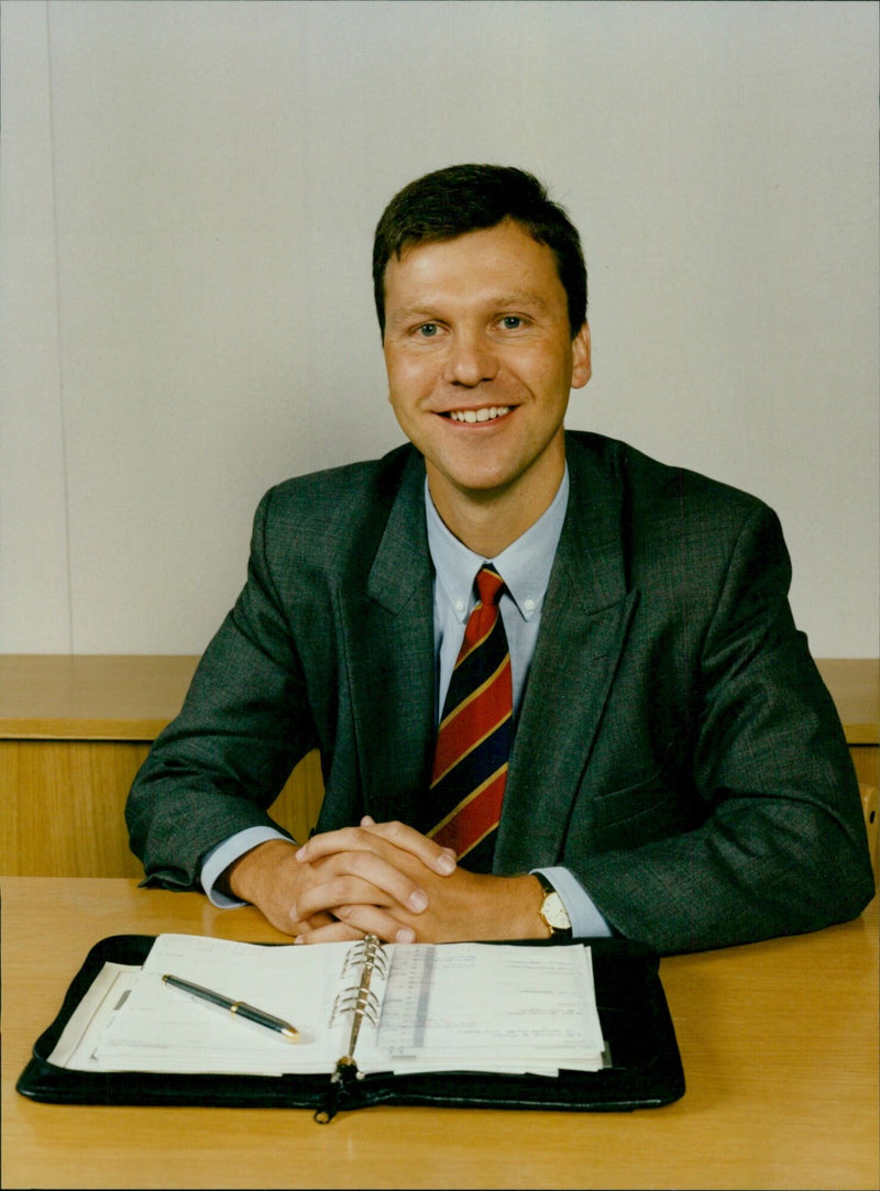 James Whiter, head of the Employment Unit at Linnells Solicitors in Oxford, England. - Vintage Photograph