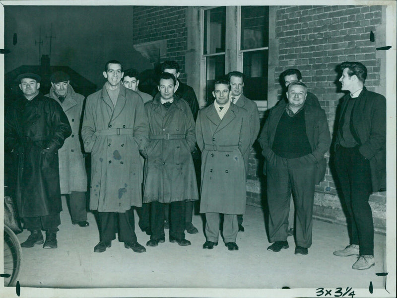 Cowley workers take part in a one-day token strike. - Vintage Photograph