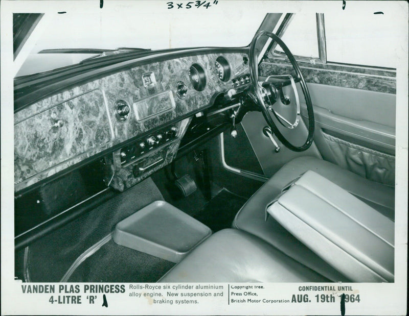 A 1964 Vanden Plas Princess Rolls-Royce with a new suspension and braking system. - Vintage Photograph