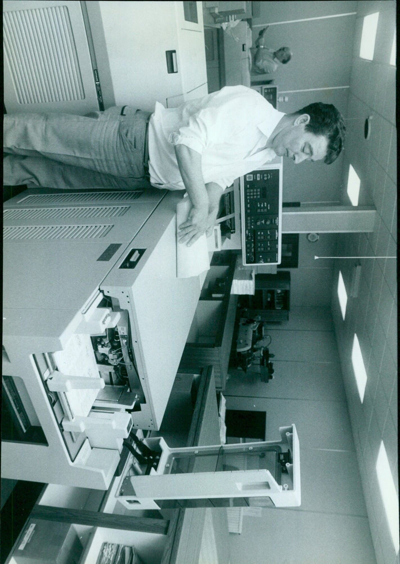 An interior view of the Speedline on June 5th, 1984. - Vintage Photograph