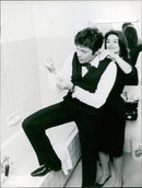 French actress Anouk Aimée poses for a photograph in Stockholm, Sweden on May 18, 1966. - Vintage Photograph