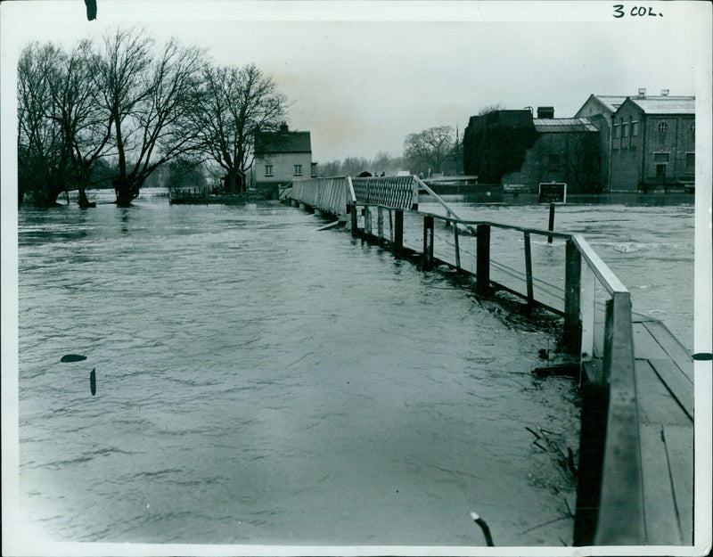 Colonel Hords of the 3rd Sandford Regiment inspects his troops at a towpath in Muslima. - Vintage Photograph