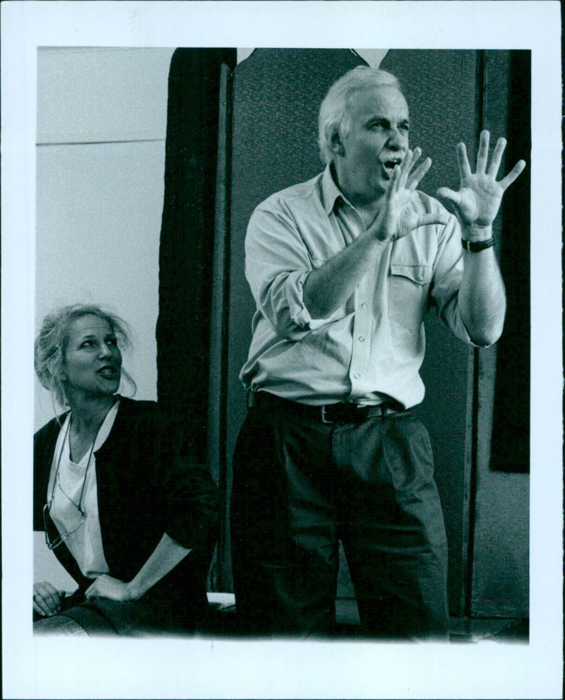 Lindsay Sandison performs in Arcadia at the Oxford Playhouse. - Vintage Photograph