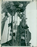 Members of the 3rd Battalion, 3rd Infantry Regiment, 1st Division, celebrate the end of their tour in May 1960. - Vintage Photograph
