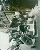 Noddy car being exposed to a flash. - Vintage Photograph