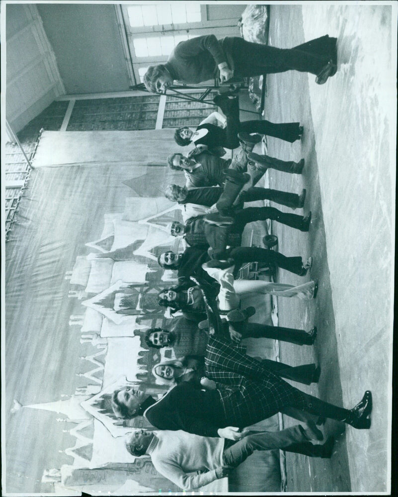 Actors rehearsing at the Playhouse Ponto. - Vintage Photograph