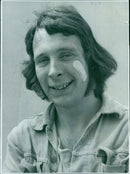 A scaffolder welding at Cowic in the UK. - Vintage Photograph