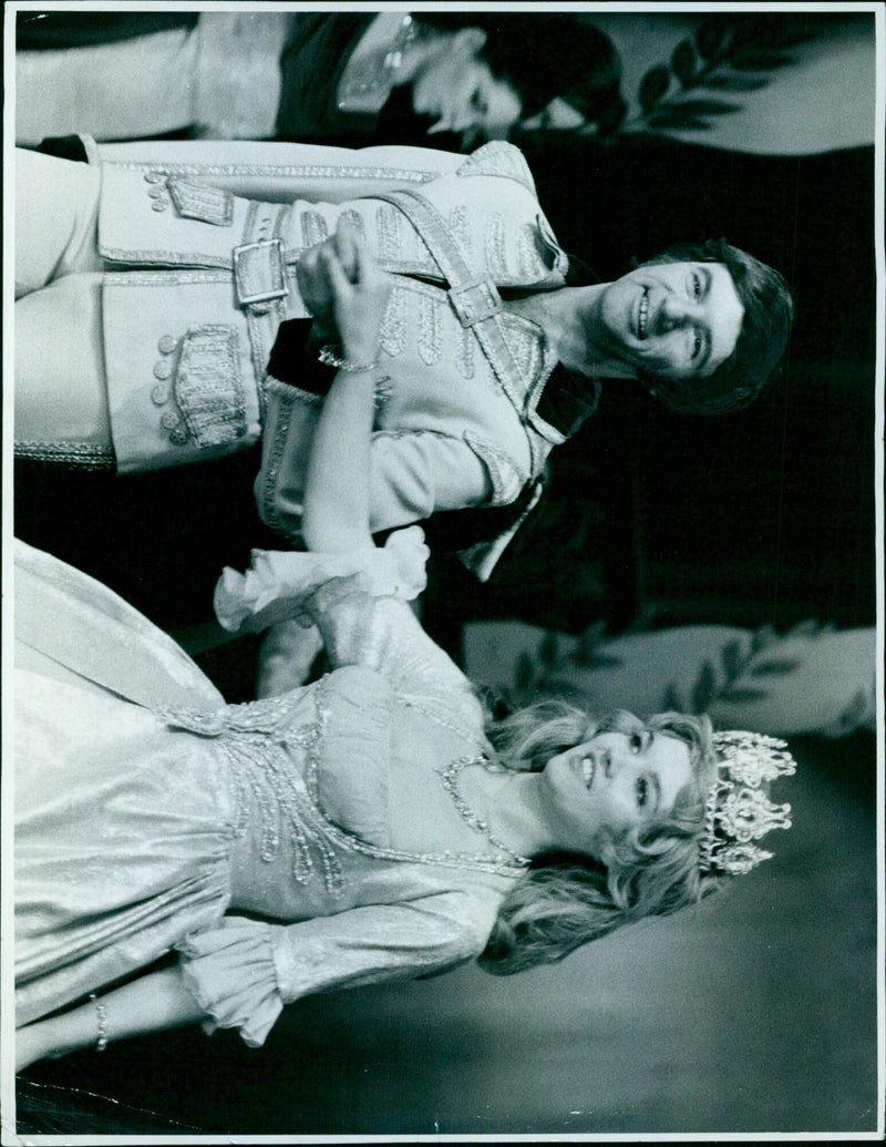 Principal boy and princess perform in 'The Sleeping Beauty' - Vintage Photograph