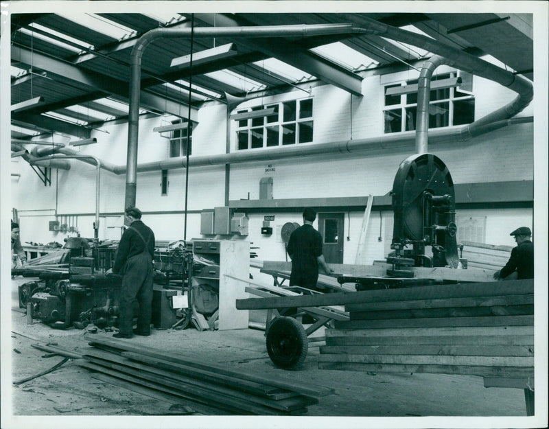 Johnson Trades celebrates the opening of its new saw-mill. - Vintage Photograph