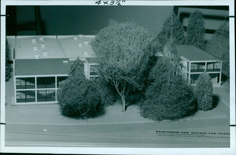 The Pergamon Press offices and warehouse in Oxford, England. - Vintage Photograph