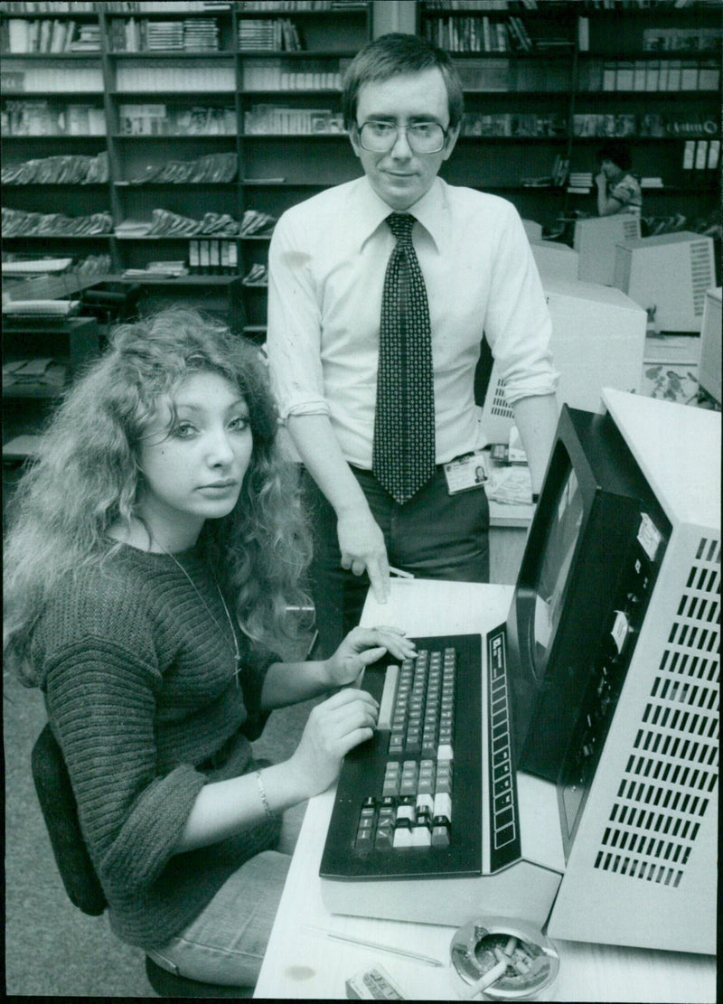 A man signs up for a job training program in a government-funded initiative. - Vintage Photograph