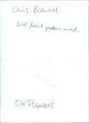 Chis Boswell receives the Best Front Gooder award at Ox Flowers. - Vintage Photograph