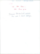 Johnson's Soccer special Adrian Johnson models the new t-shirt design. - Vintage Photograph