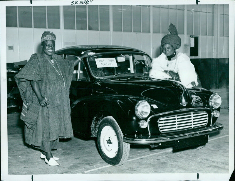 Chief Kuti Niceria is seen in a 3x5/4 portrait on June 16, 1966. - Vintage Photograph